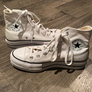brand new white chuck taylor all star lift platform converse
